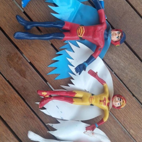 G-Force Vintage Figures Set of 4 with Authentic Capes, Brabo 1979
