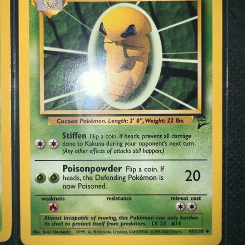 Pokemon Tcg used, vintage cards with defects