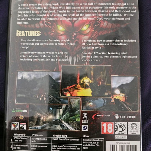 Painkiller Resurrection game like new for PC