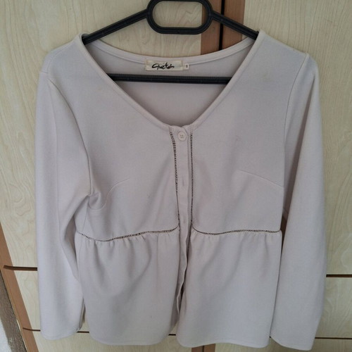 Chaton white cardigan like new, size S