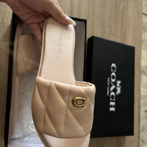 Coach baby pink sandals size 38 new