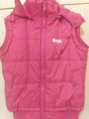Bdtk sleeveless women's jacket pink like new with detachable hood