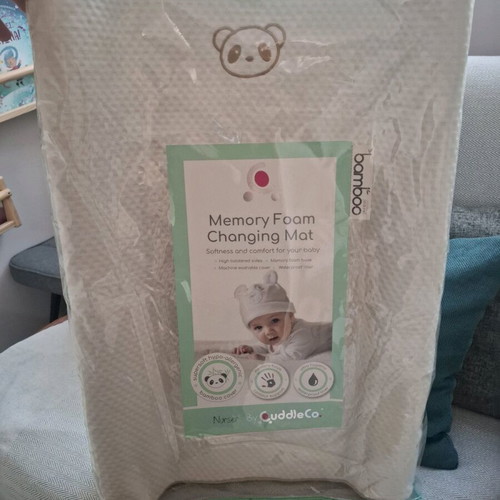 Memory foam changing mat waterproof with washable cover