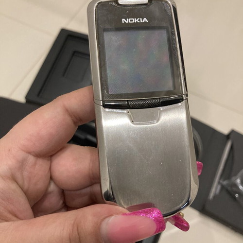 Nokia 8800 used with all accessories, silver