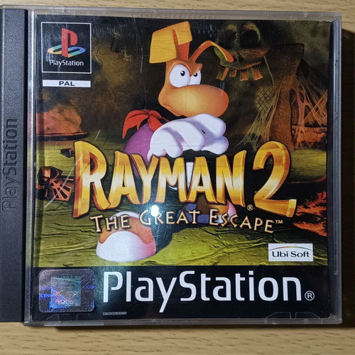 Rayman 2 PS1 game like new, complete with case damage