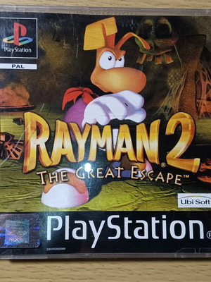 Rayman 2 PS1 game like new, complete with case damage