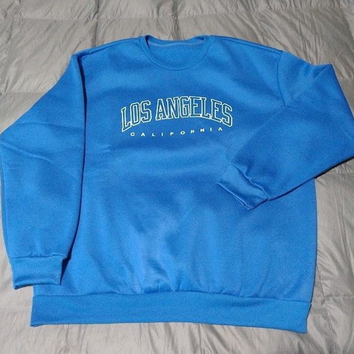 Los Angeles sweatshirt XL like new, blue, no hood