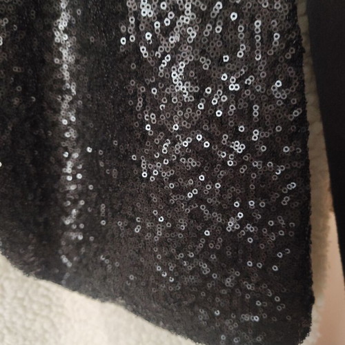 Italian jacket with sequins black, like new, size L