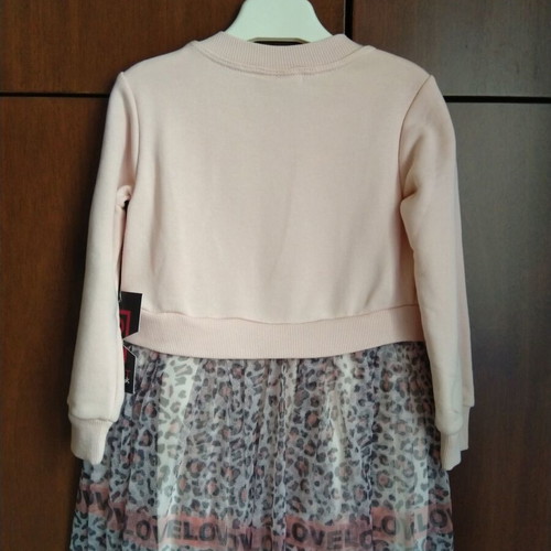 Girls' dress new 2-3 years set with pink pastel vest