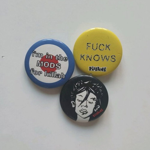 Killah pins like new, pack of 3 pieces 2000