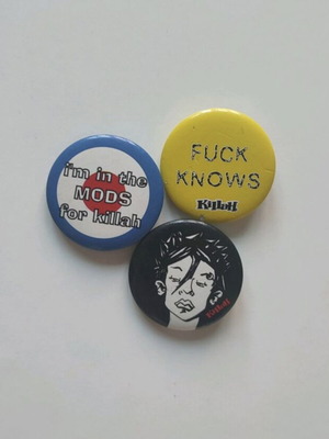 Killah pins like new, pack of 3 pieces 2000
