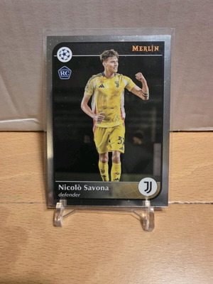 Rookie card Nicolò Savona Juventus 2025 Topps Merlin Champions League like new