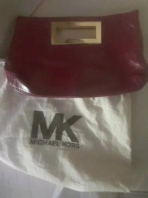 Τσάντα φάκελος Michael Kors καινούργιο, δέρμα λουστρίνι φούξια