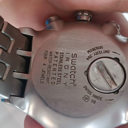 Swatch Irony The Chrono Combination Red YOS427G watch like new