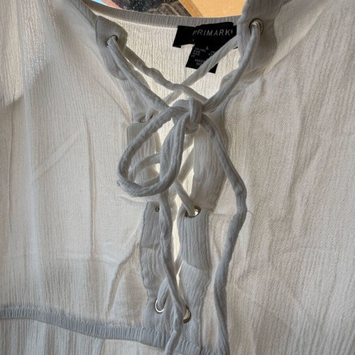 Primark beach cover-up used, white, size L