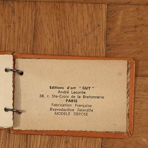 Miniature album with Paris photos used