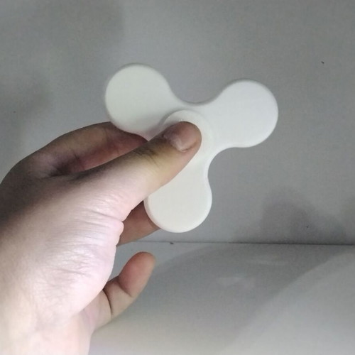 Fidget Spinner new, white, 3D printed