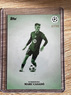 Marc Casadó FC Barcelona Topps Simplicidad Green Parallel card like new