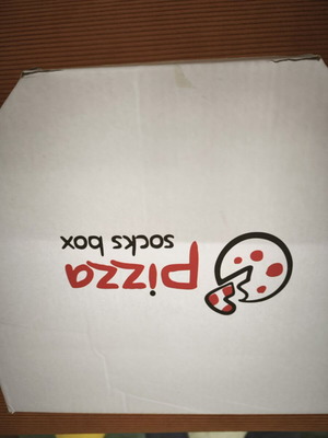 Pizza socks box new, multicolor