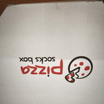 Pizza socks box new, multicolor