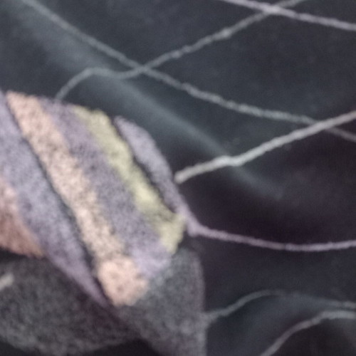 Soft Jersey Fabric Throw Blanket Like New, Floral Pattern