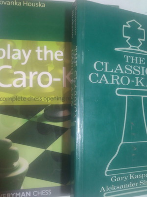 Caro-Kan chess books used, set of 2, English