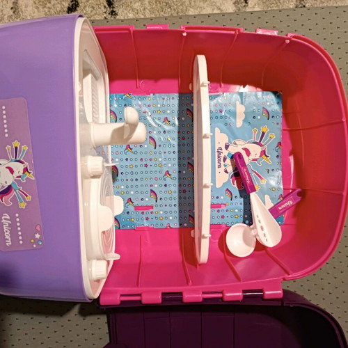 Children's play kitchen suitcase used 15x40cm with marks