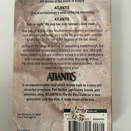 Atlantis novel by David Gibbins like new in English