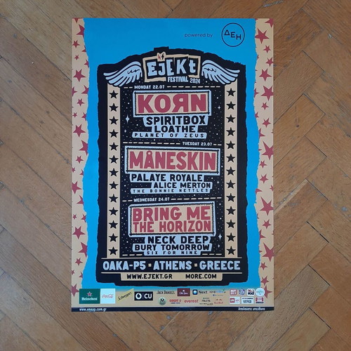 Promo poster Ejekt Festival 2024 like new