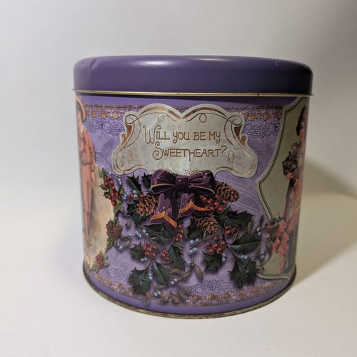 Metal storage box used 19.5x22cm