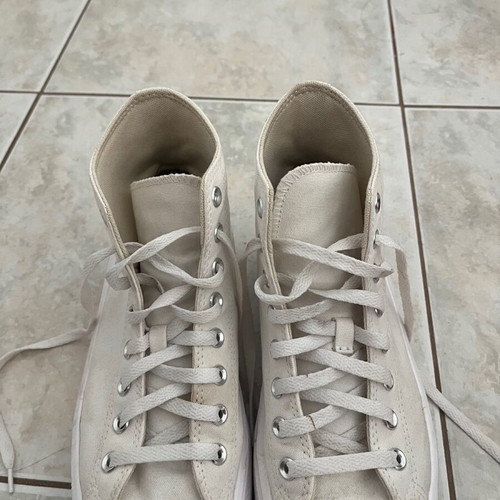 All Star double sole athletic shoes like new, white size 42