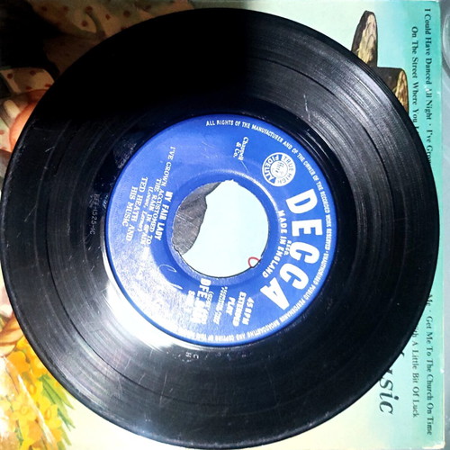 My Fair Lady 45rpm record used, excellent cover