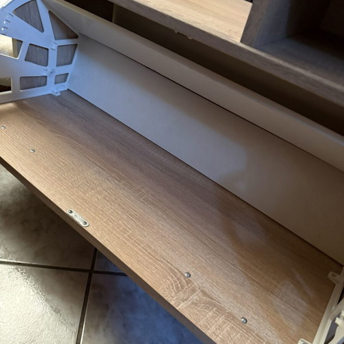 Shoe Cabinet Sonoma Finish Like New With Storage Space