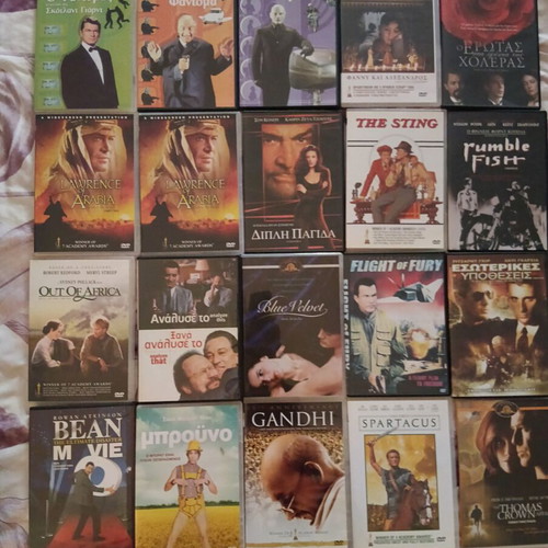 DVD set of 250 movies like new, various genres