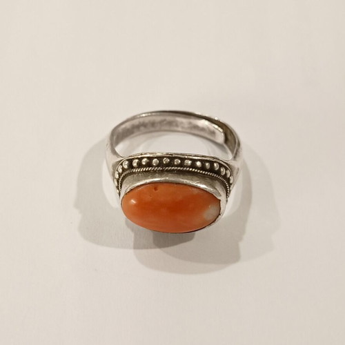Chinese ring used, vintage 1930s-50s, size 19 or 59