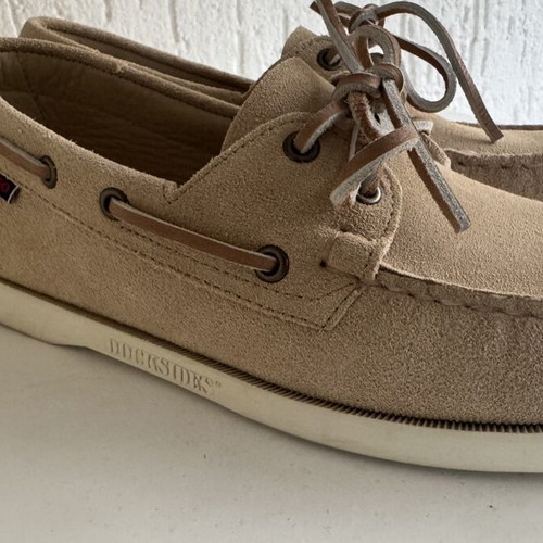 Sebago Docksides Portland Flesh Out Beige shoes used size 41.5