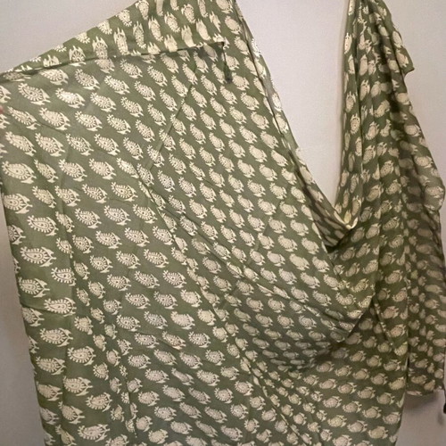 Cotton pareo khaki-cream “colores” new with tag