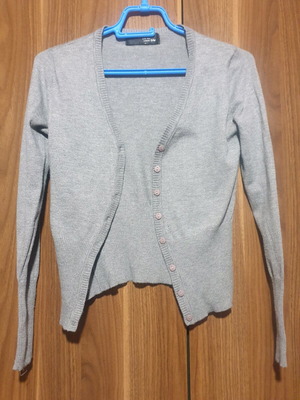 On Line cardigan gray used, size S