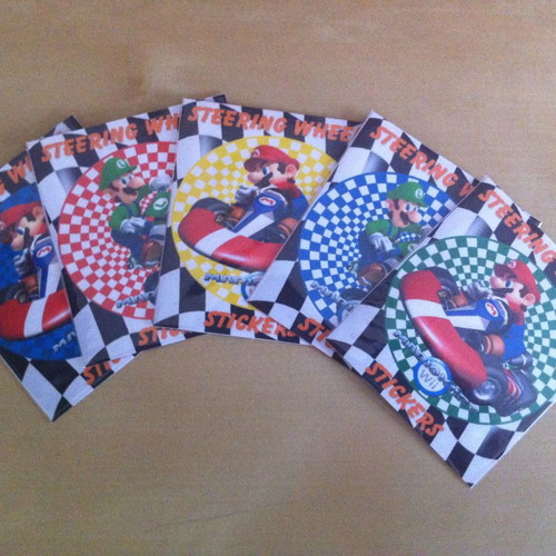 Wii stickers for steering wheels new