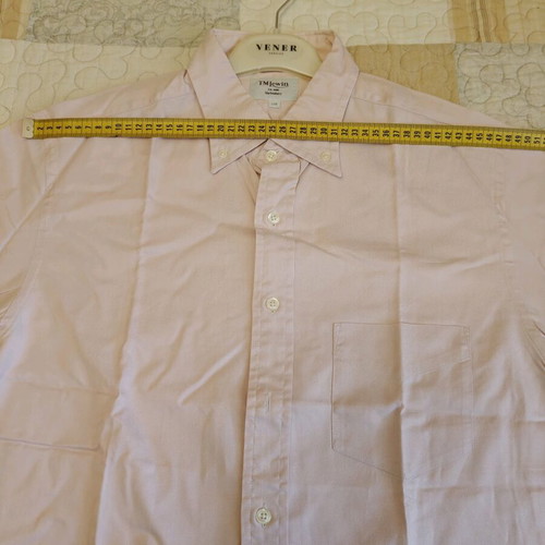 T.M.Lewin men's classic short-sleeve shirt new, pink, size L
