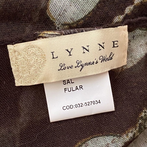 Lynne scarf like new, green and brown