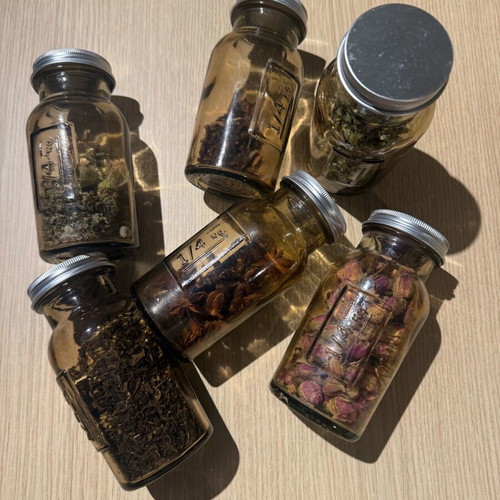 Vintage bottles used