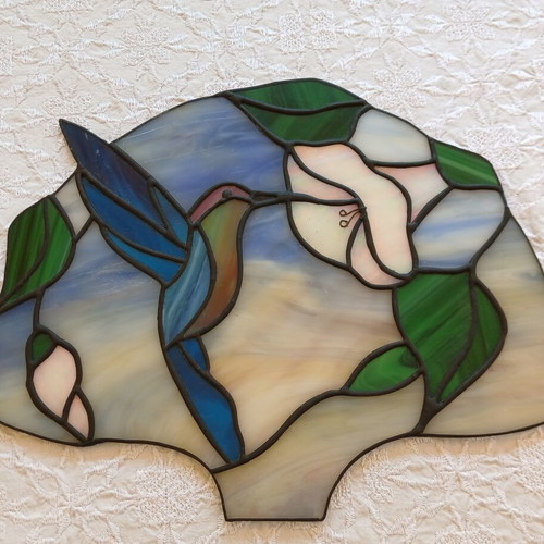 Stained Glass Table Lamp Tiffany Handmade Greek