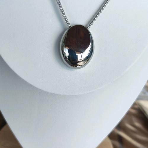 Steel necklace new, gold and silver color