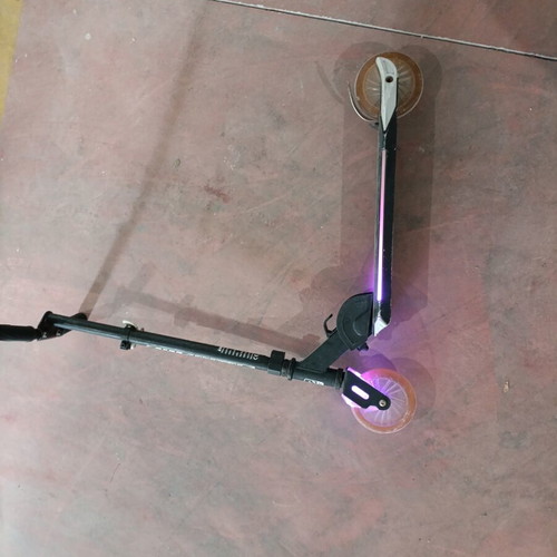YVolution Neon Spectre kids scooter used with LED lights