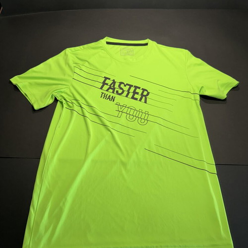 Energetics Nion T-shirt like new, men's size M, black and green
