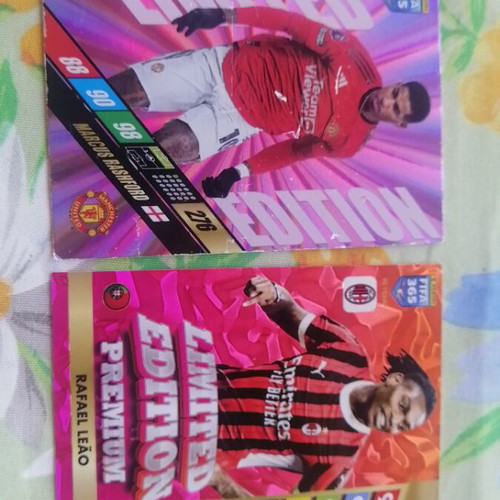Limited Edition Rashford and Leao stickers like new