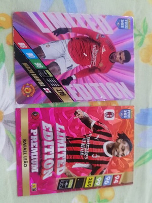 Limited Edition Rashford and Leao stickers like new