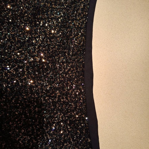 Zara shorts with sequins like new, black and gold