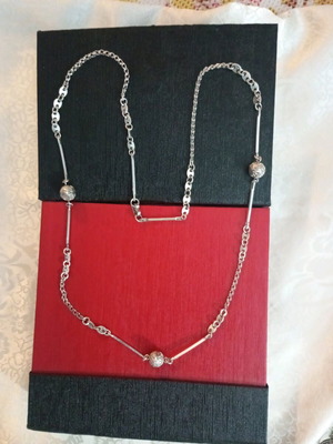 Lalaunis A21 925 silver necklace used vintage, length 75cm authentic